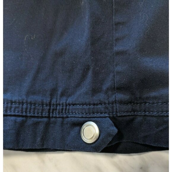 Northern Reflections Women's Capri Pants Cotton Navy Blue Knee Stretch Size 4 - Picture 9 of 9